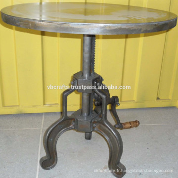 Table manivelle industrielle